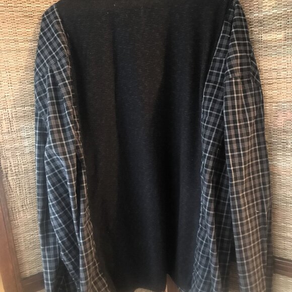 Reworked Sweater Shirt, Men’s Size XL-3XL: Lightweight Upcycled Pullover Top - Picture 9 of 11